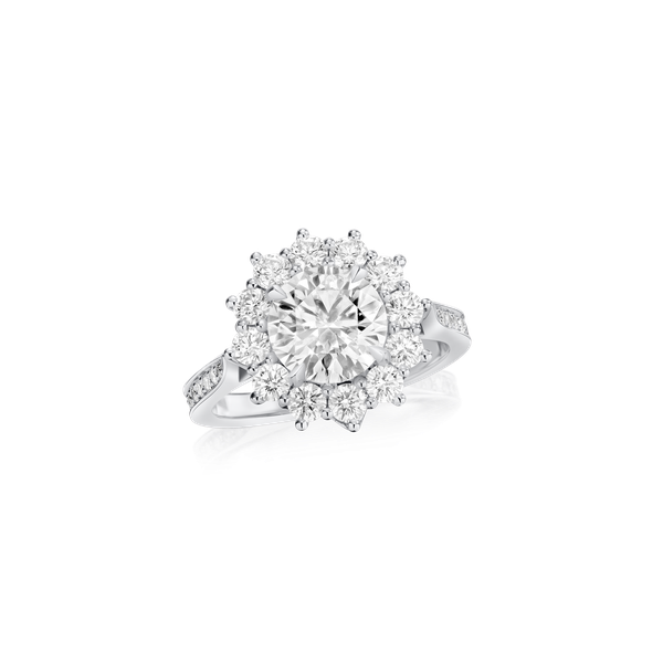 1.87cts Round Brilliant Cut Diamond Ravello Cluster Ring
