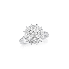 1.87cts Round Brilliant Cut Diamond Ravello Cluster Ring
