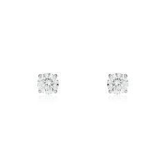 0.70cts Round Brilliant Cut Diamond Superfine Studs