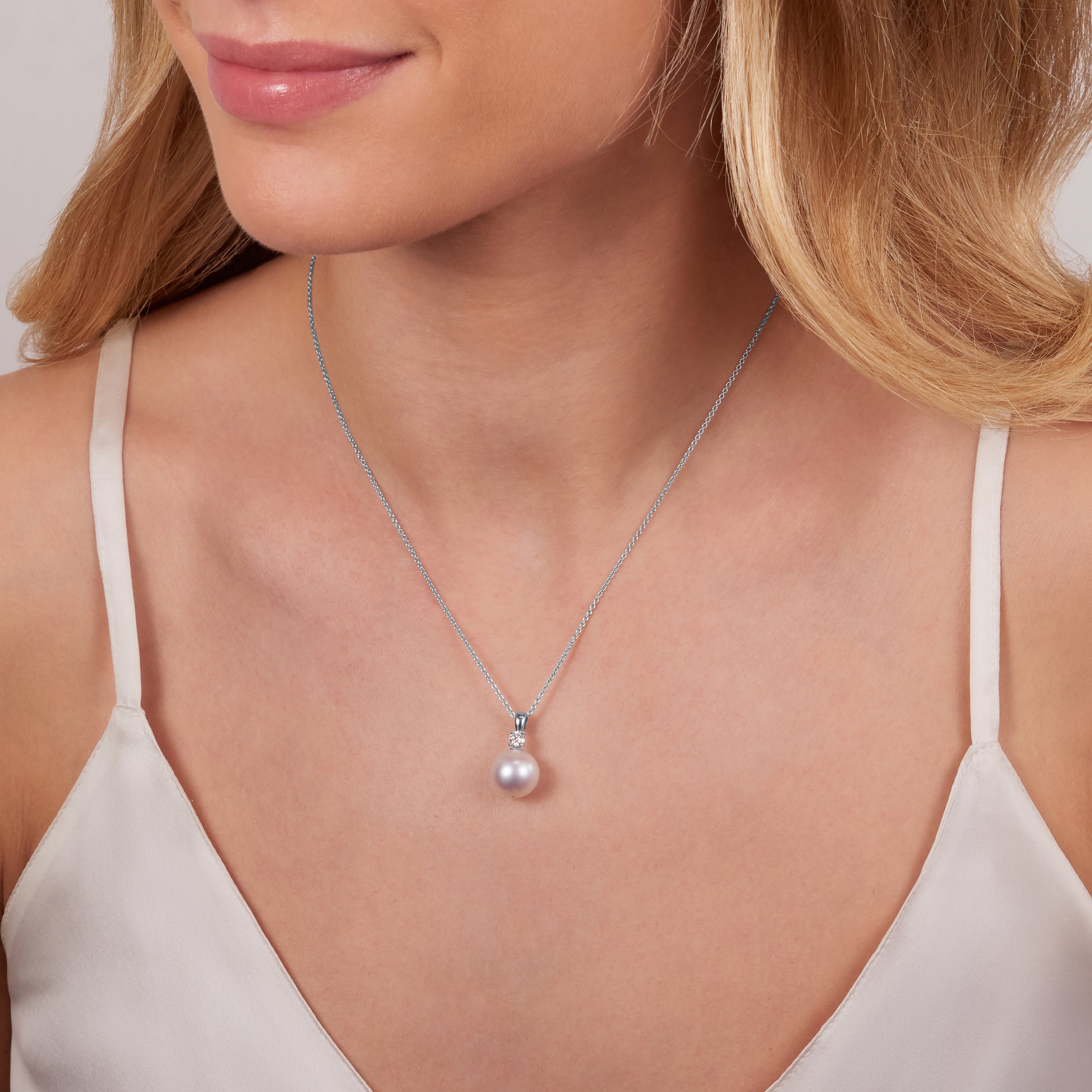 Pearl and Diamond Pendant