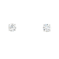 1.67cts Old Cut Diamond Stud Earrings