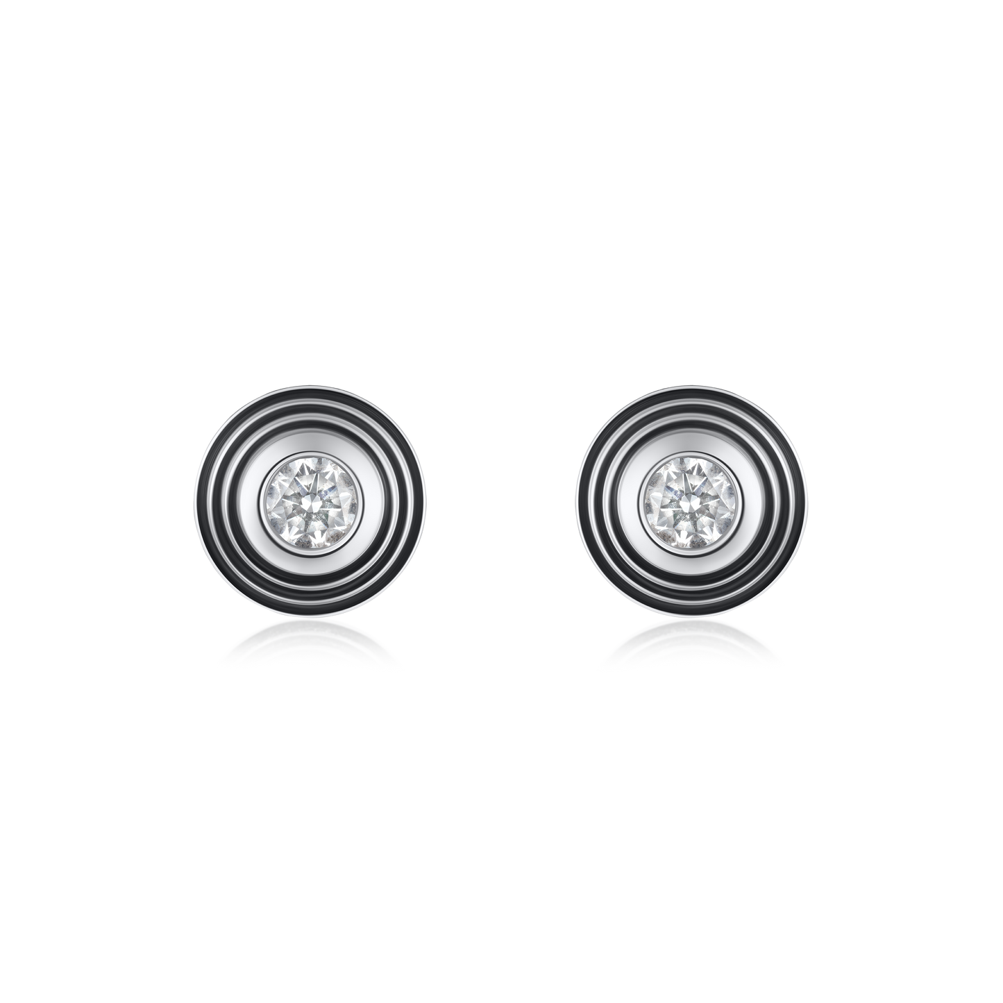 0.28ct Round Brilliant Cut Diamond Stud Earrings