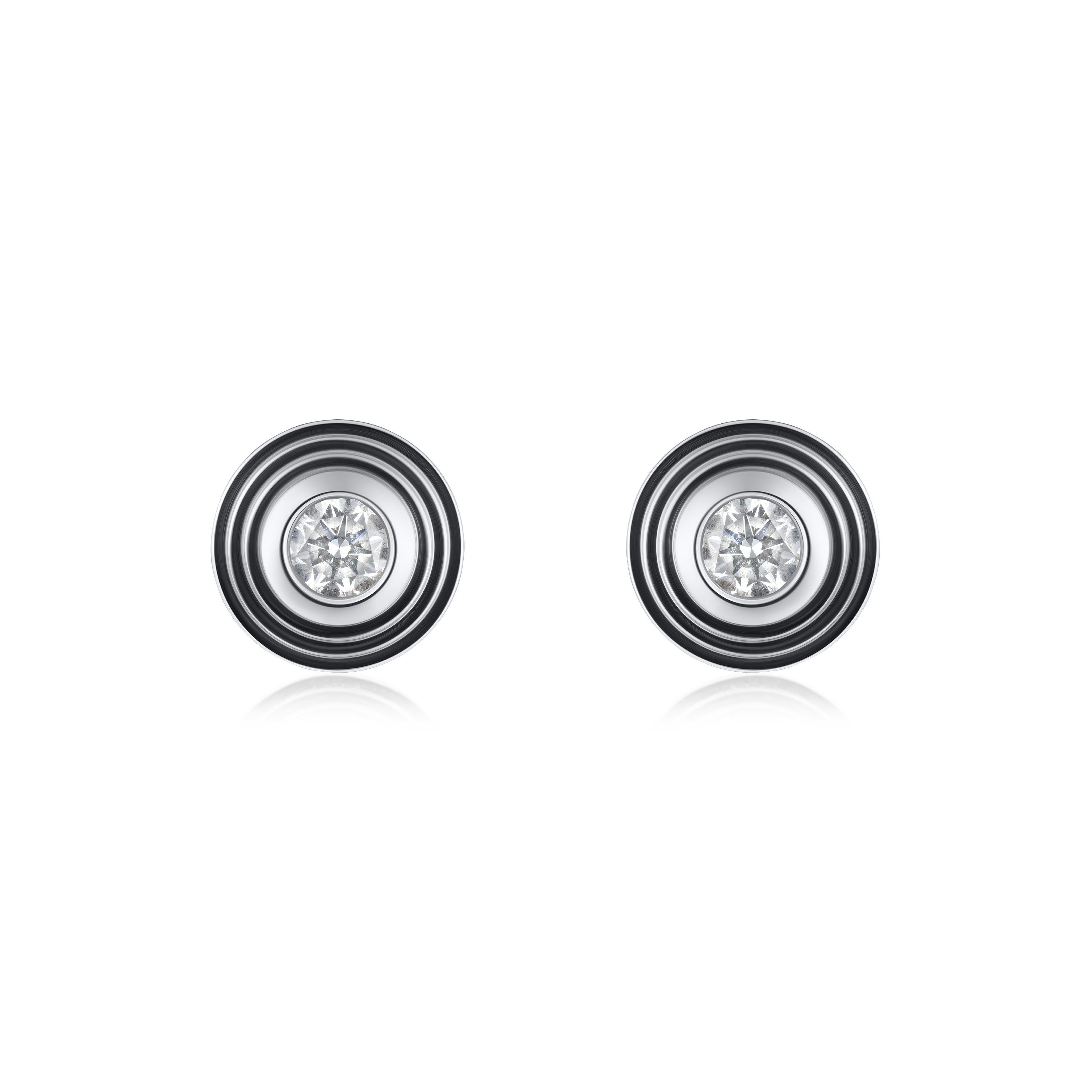 0.28ct Round Brilliant Cut Diamond Stud Earrings