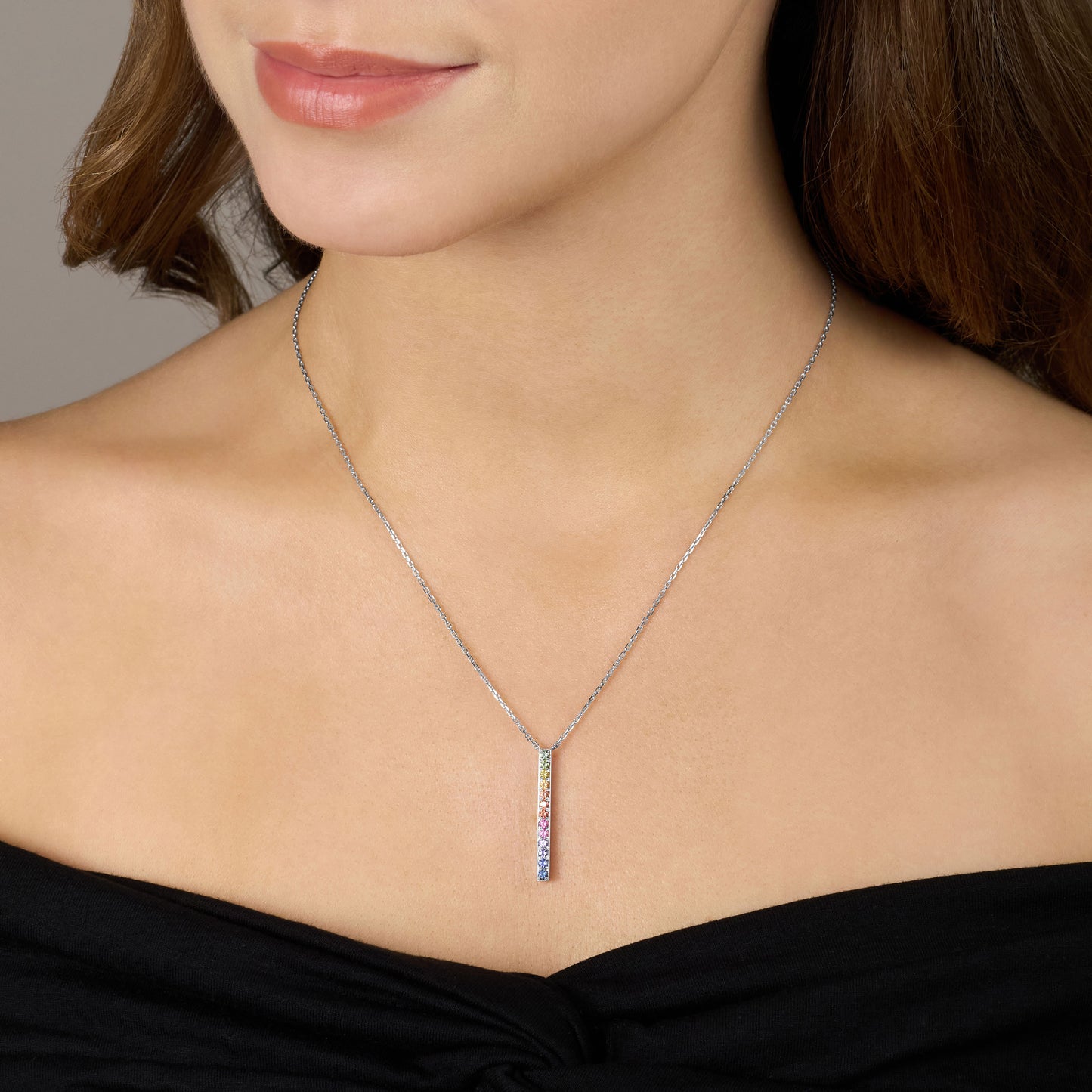 Skyline Collection Multicolour Sapphire Pendant