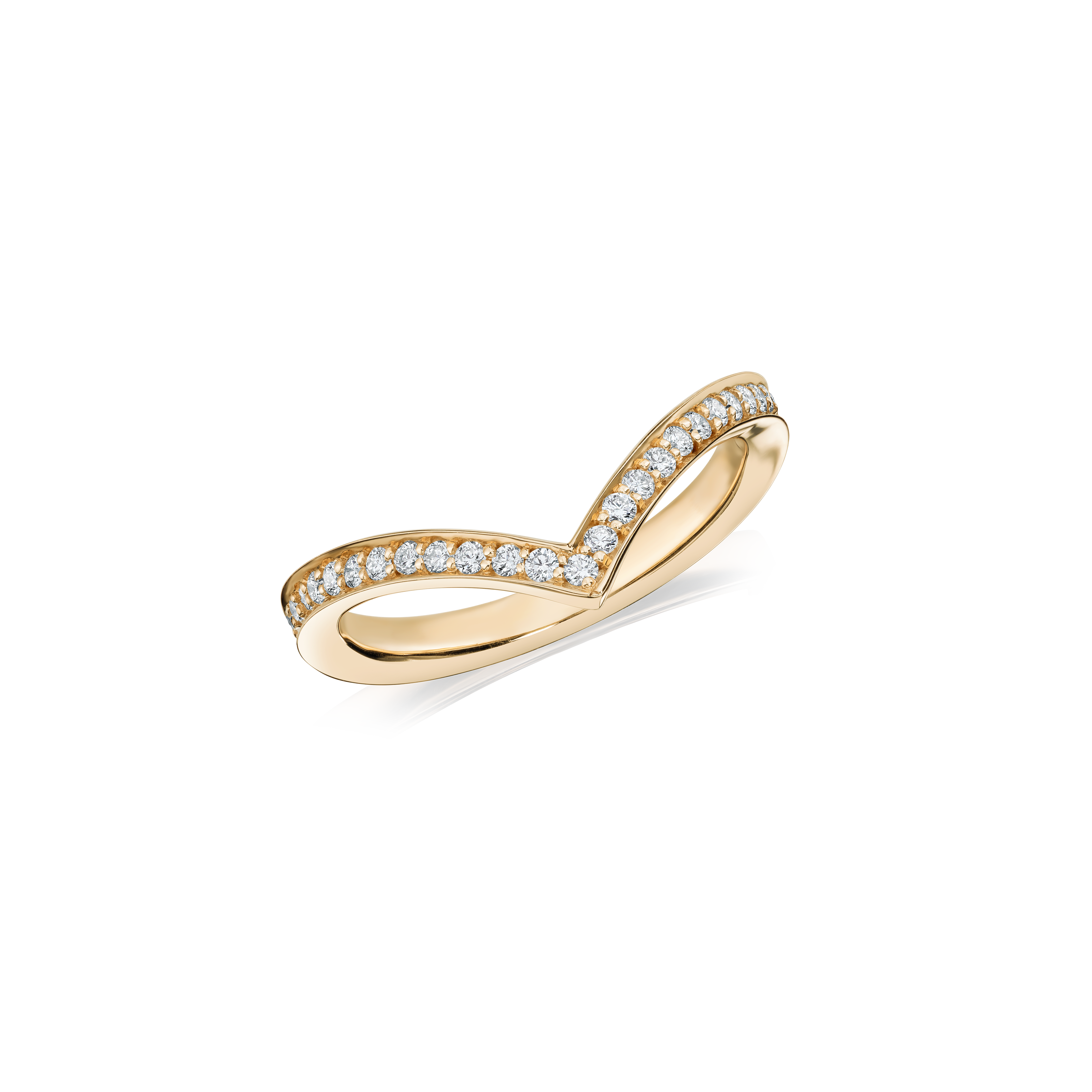 Skyline Collection Wishbone Diamond Ring 2mm