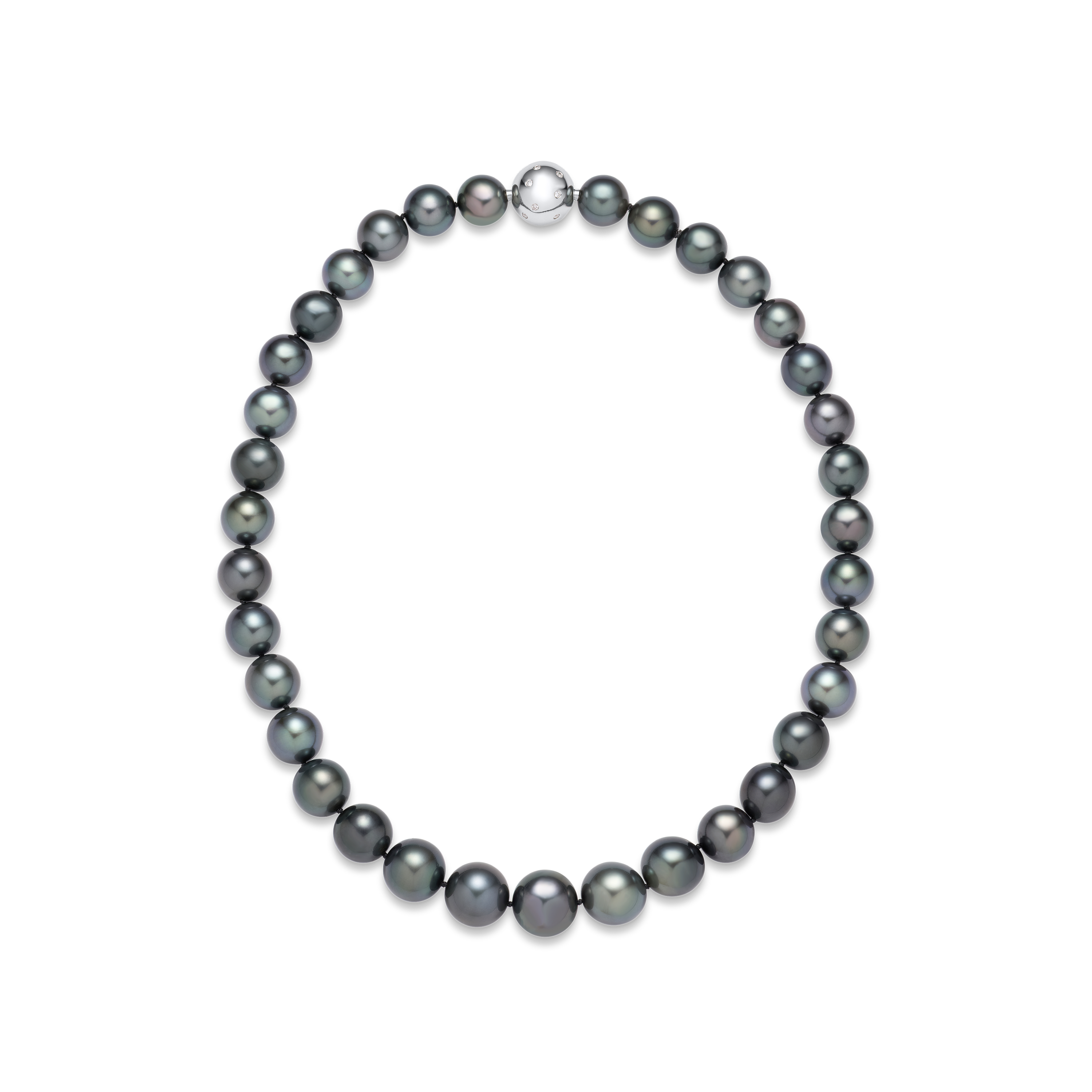 Single Row Tahitian Cultured Pearl Necklace