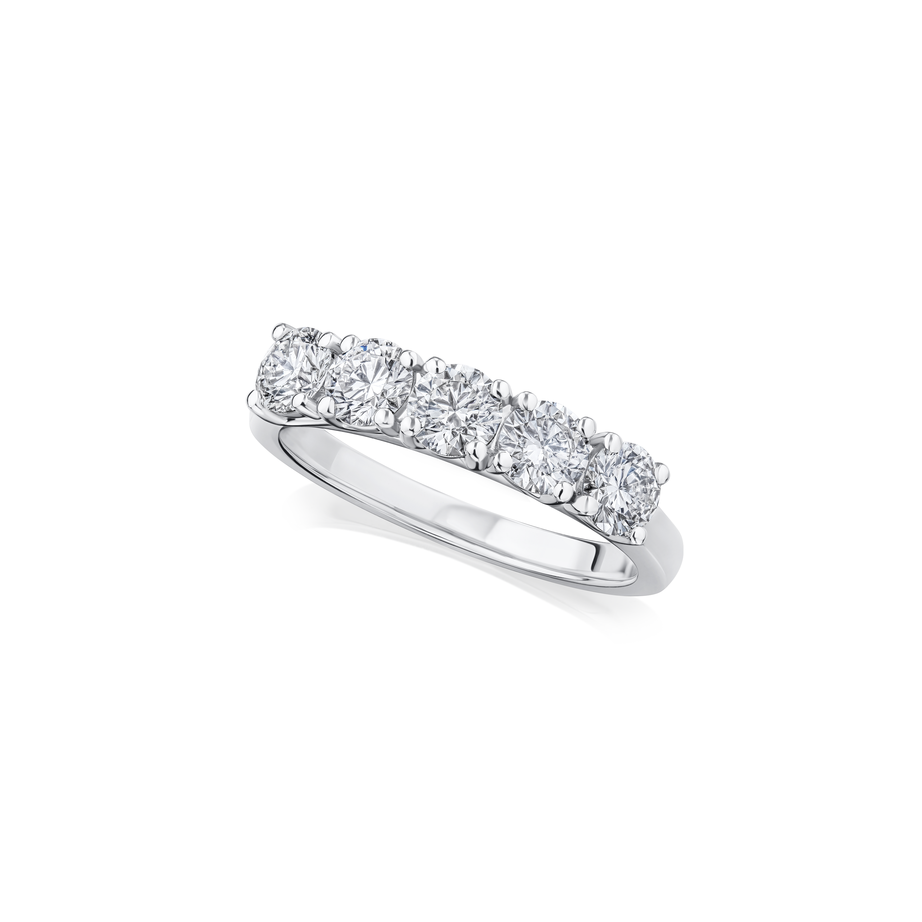 1.24ct Round Brilliant Cut Diamond Five Stone Ring