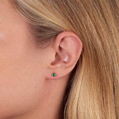 0.35ct Emerald Stud Earrings