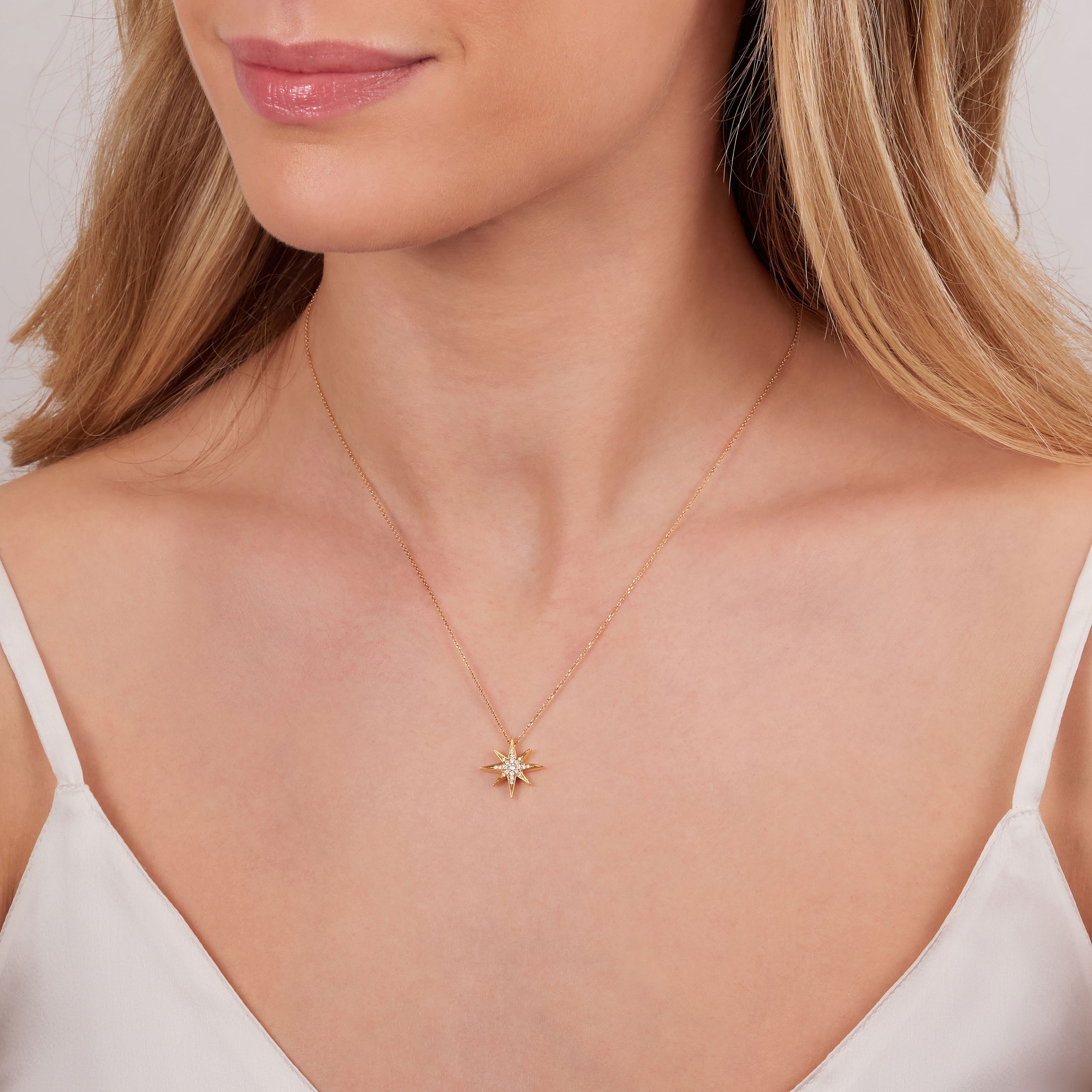 Sienna Collection 18ct Yellow Gold Diamond Set Medium Pendant