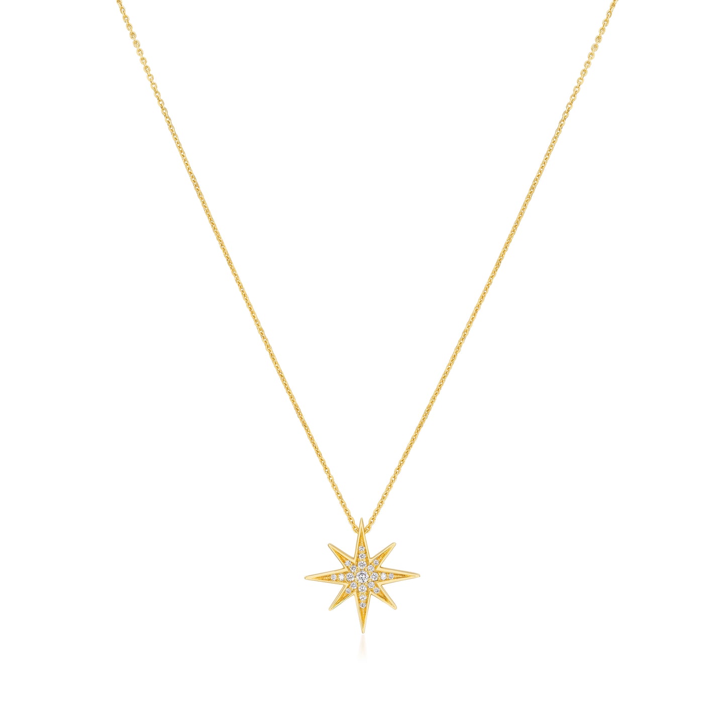 Sienna Collection 18ct Yellow Gold Diamond Set Medium Pendant