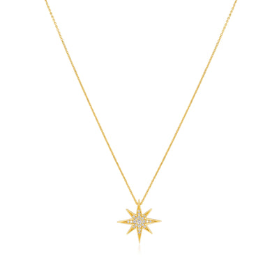 Sienna Collection 18ct Yellow Gold Diamond Set Medium Pendant