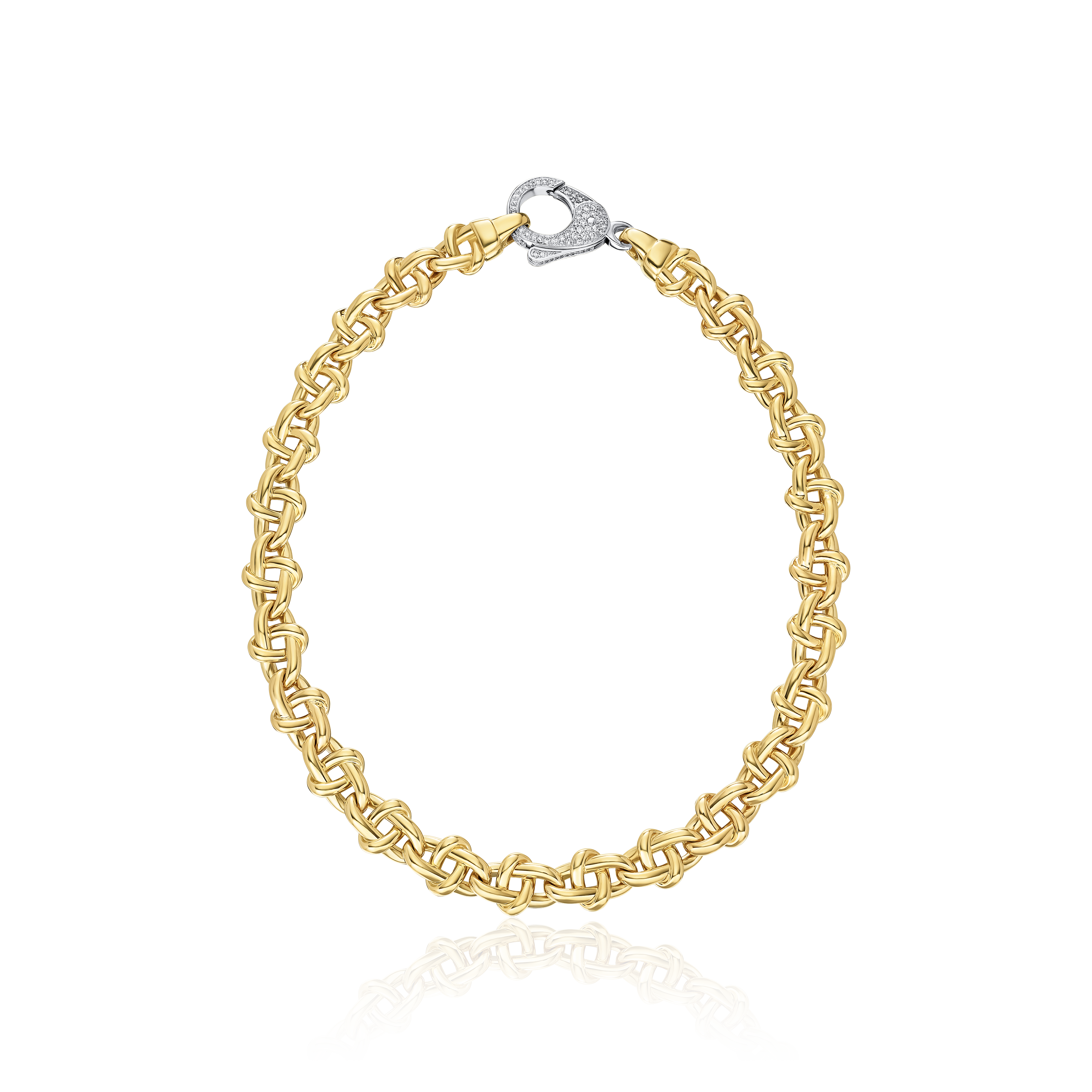 Infinity Collection 18ct Yellow Gold Diamond Set Necklace