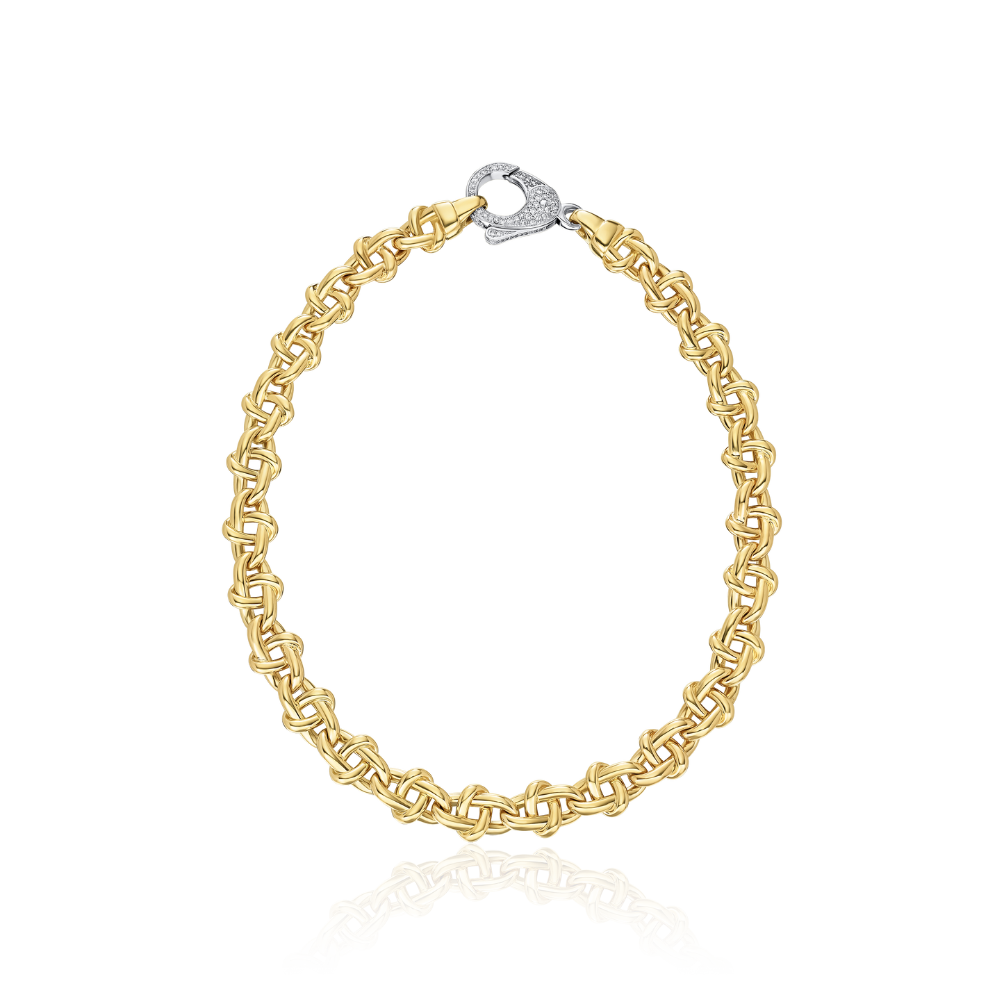 Infinity Collection 18ct Yellow Gold Diamond Set Necklace
