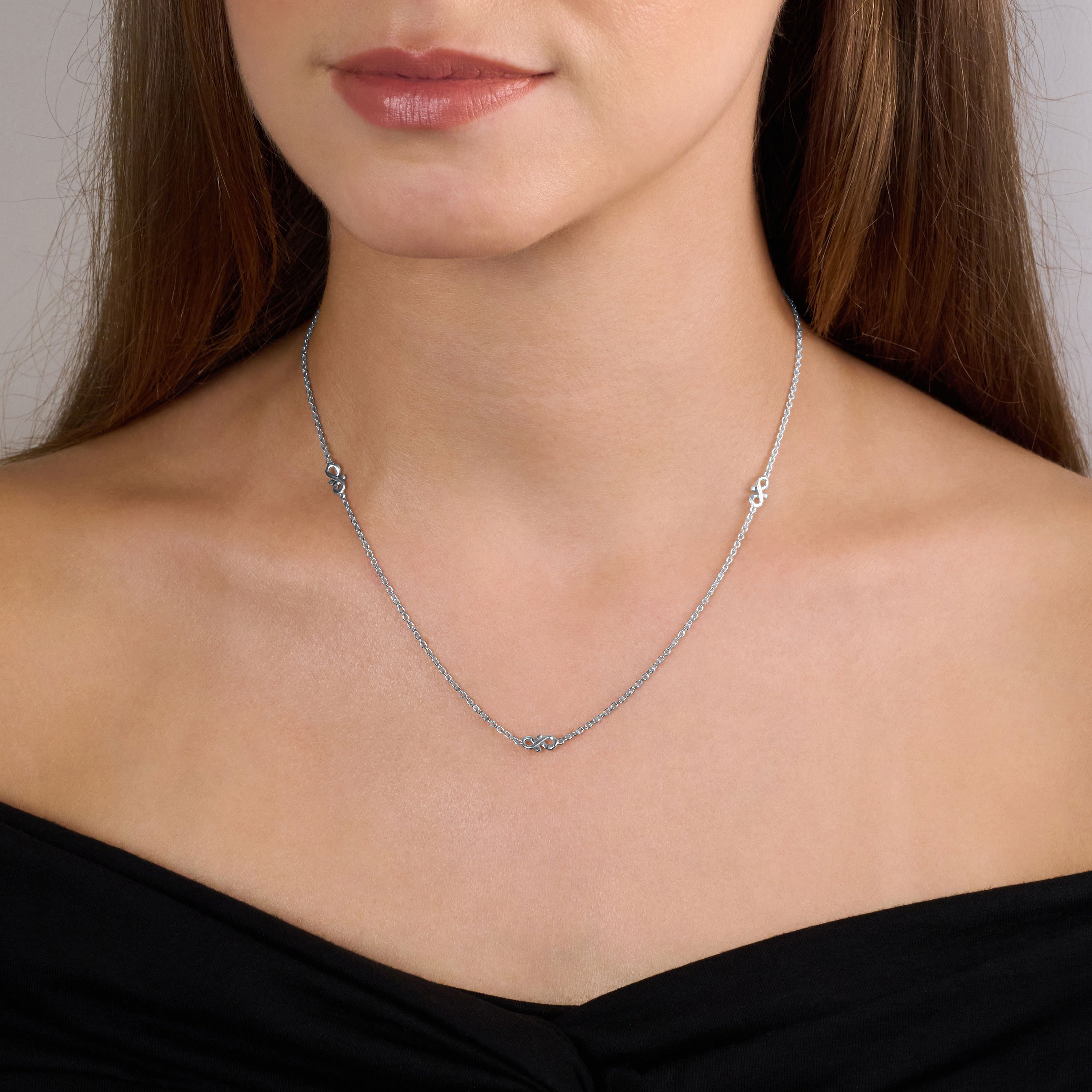 Infinity Collection Silver Necklace