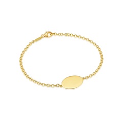 9ct Yellow Gold Love Token Bracelet