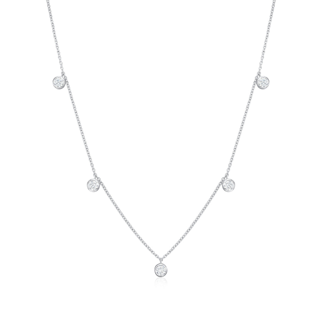 1.00ct Spectacle Set Diamond Necklet
