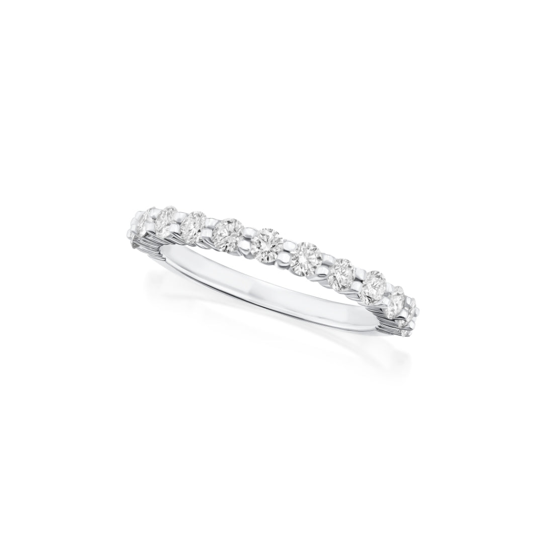 0.50ct Diamond Set Half Eternity Ring