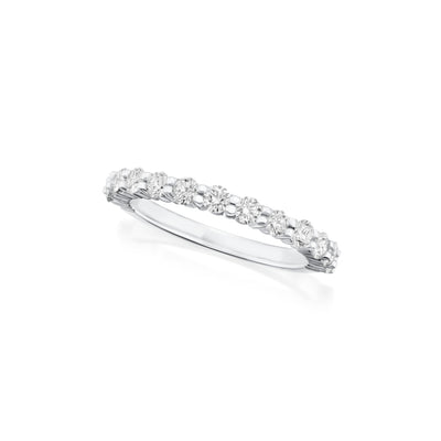 0.50ct Diamond-Set Half Eternity Ring