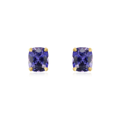 Blue Sapphire Stud Earrings