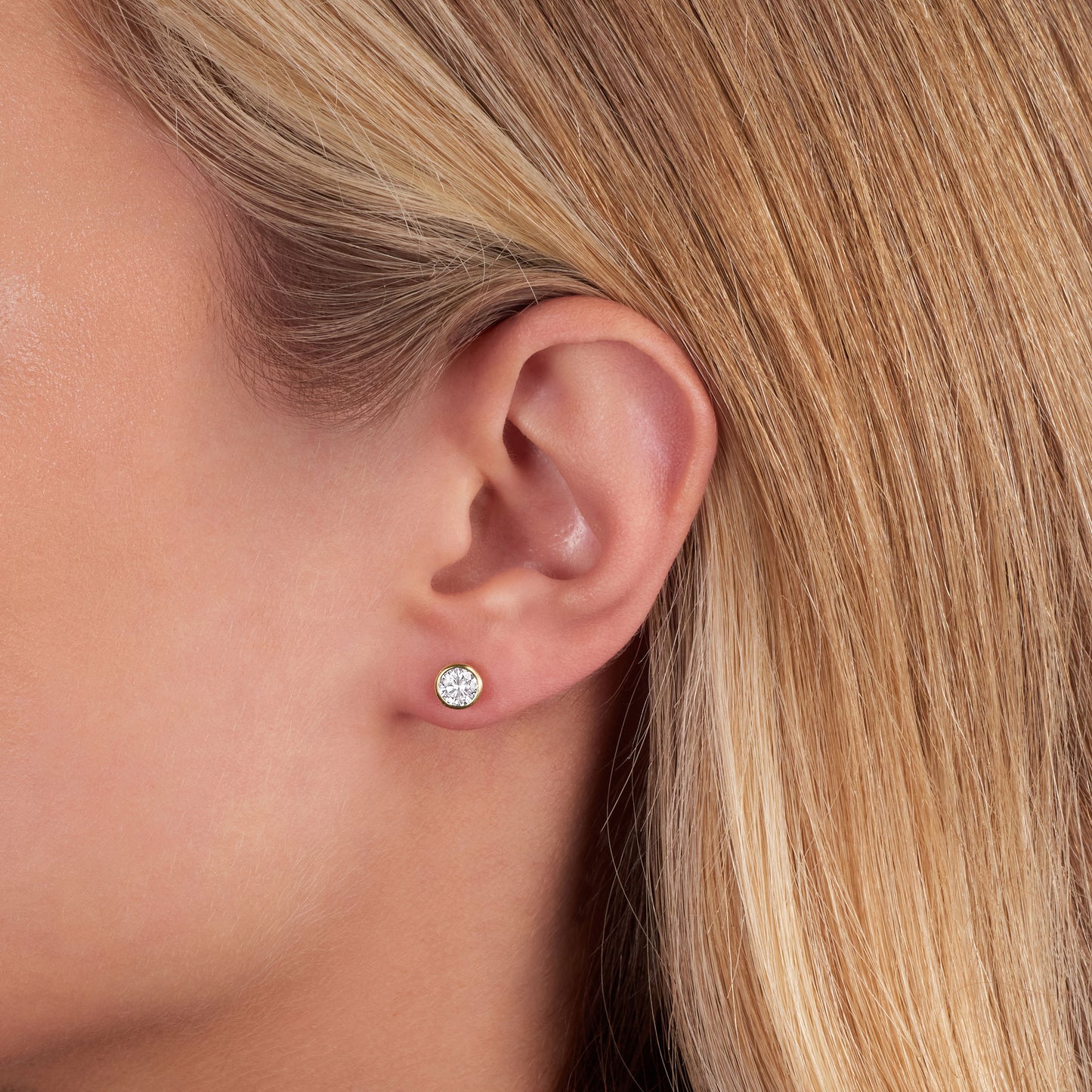 1.01cts Spectacle Set Diamond Stud Earrings