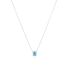 1.37cts Cushion-Shape Aquamarine Pendant