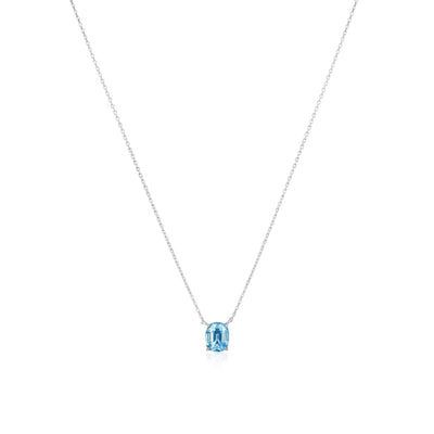1.37cts Cushion-Shape Aquamarine Pendant