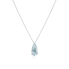 6.98cts Pear Shape Aquamarine Pendant
