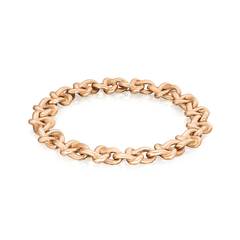 Infinity Collection 18ct Rose Gold Bracelet Medium Link