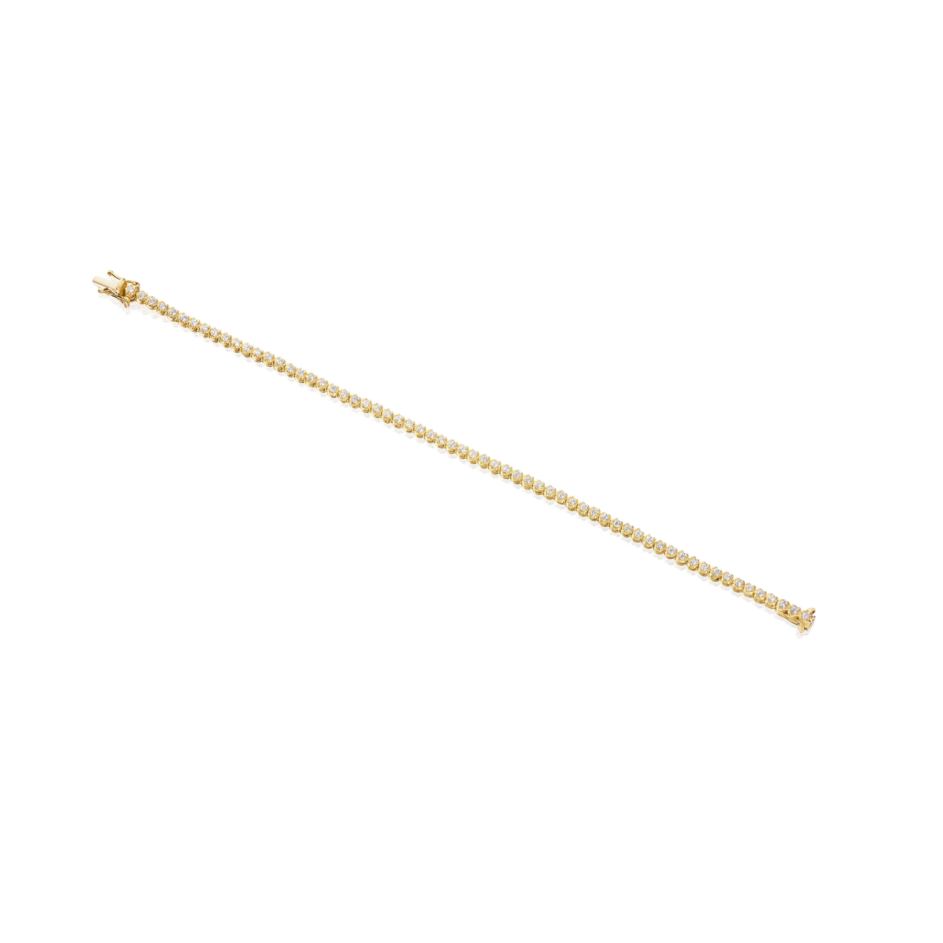 0.81ct Round Brilliant Cut Diamond Set Line Bracelet