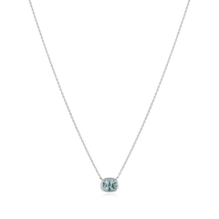 1.13cts Cushion Sapphire Pendant