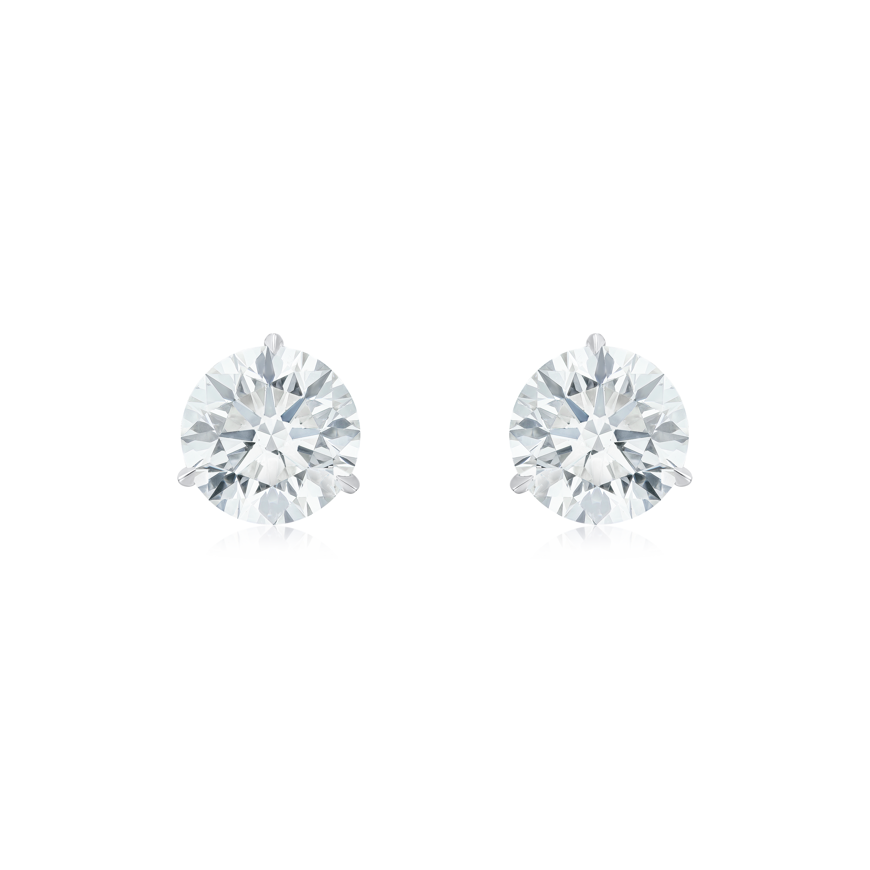 2.02ct Round Brilliant Cut Diamond Martini Set Stud Earrings