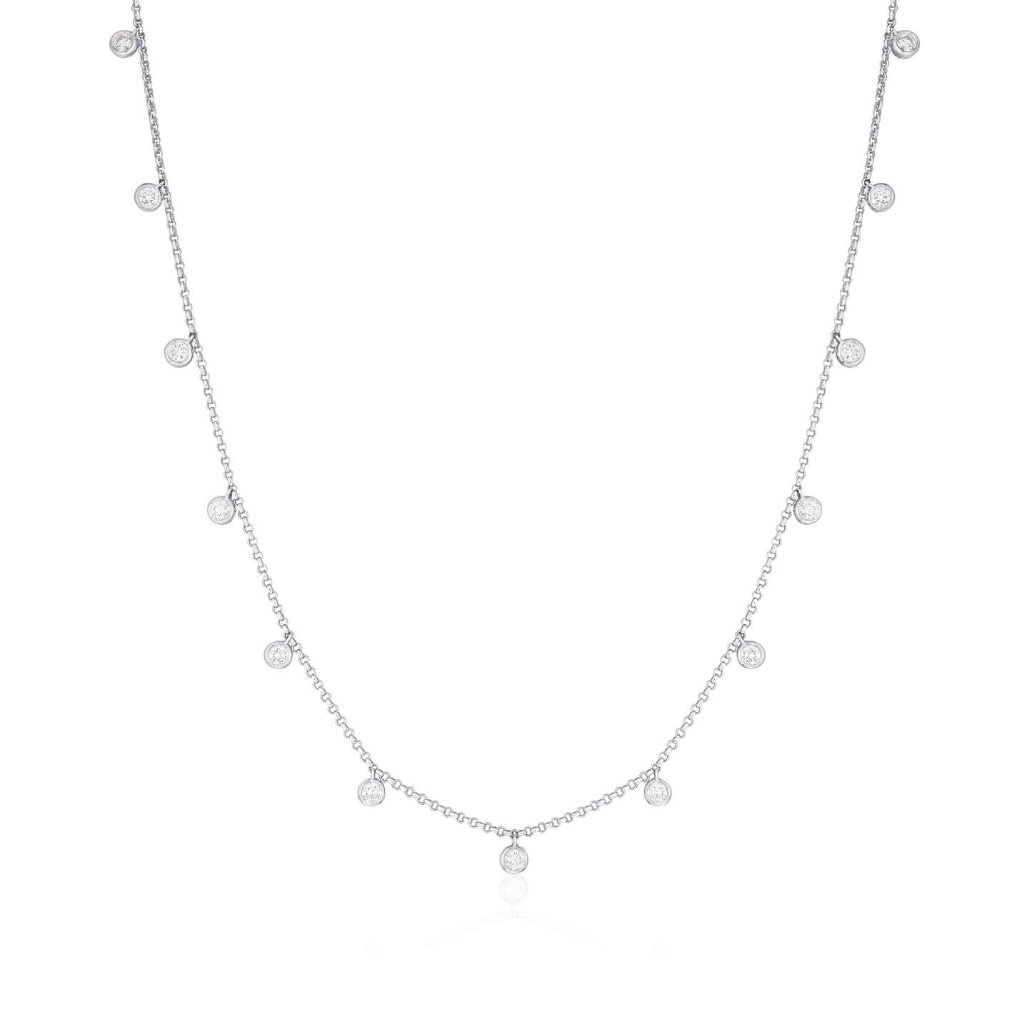 1.00ct Spectacle Set Diamond Necklet