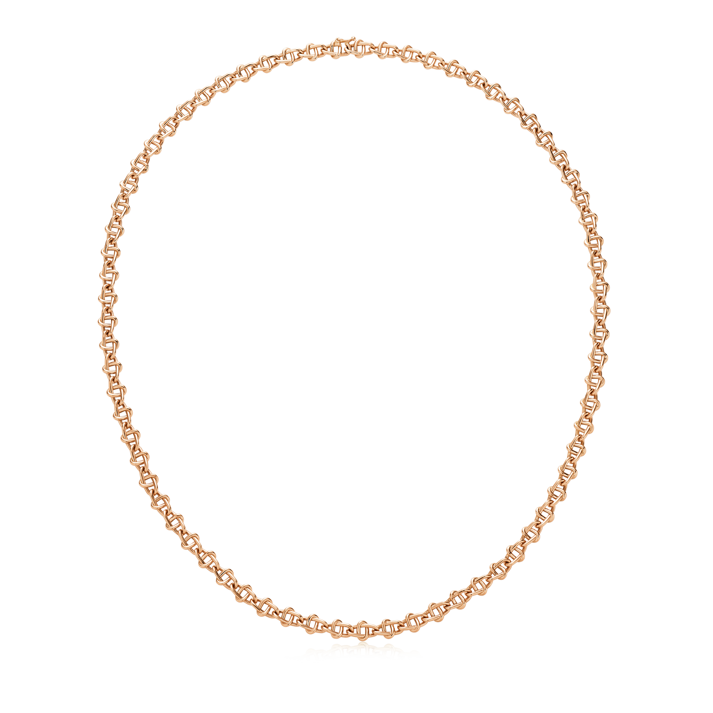 Infinity Collection 18ct Rose Gold Small Link Chain 21"