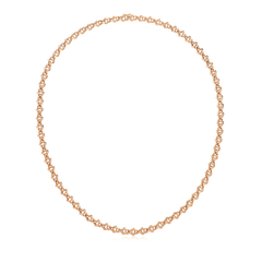 Infinity Collection 18ct Rose Gold Small Link Chain 21"