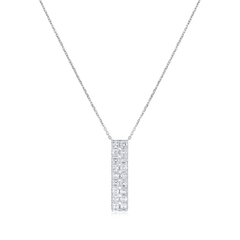 6.00cts Diamond Ice Cube Platinum Pendant
