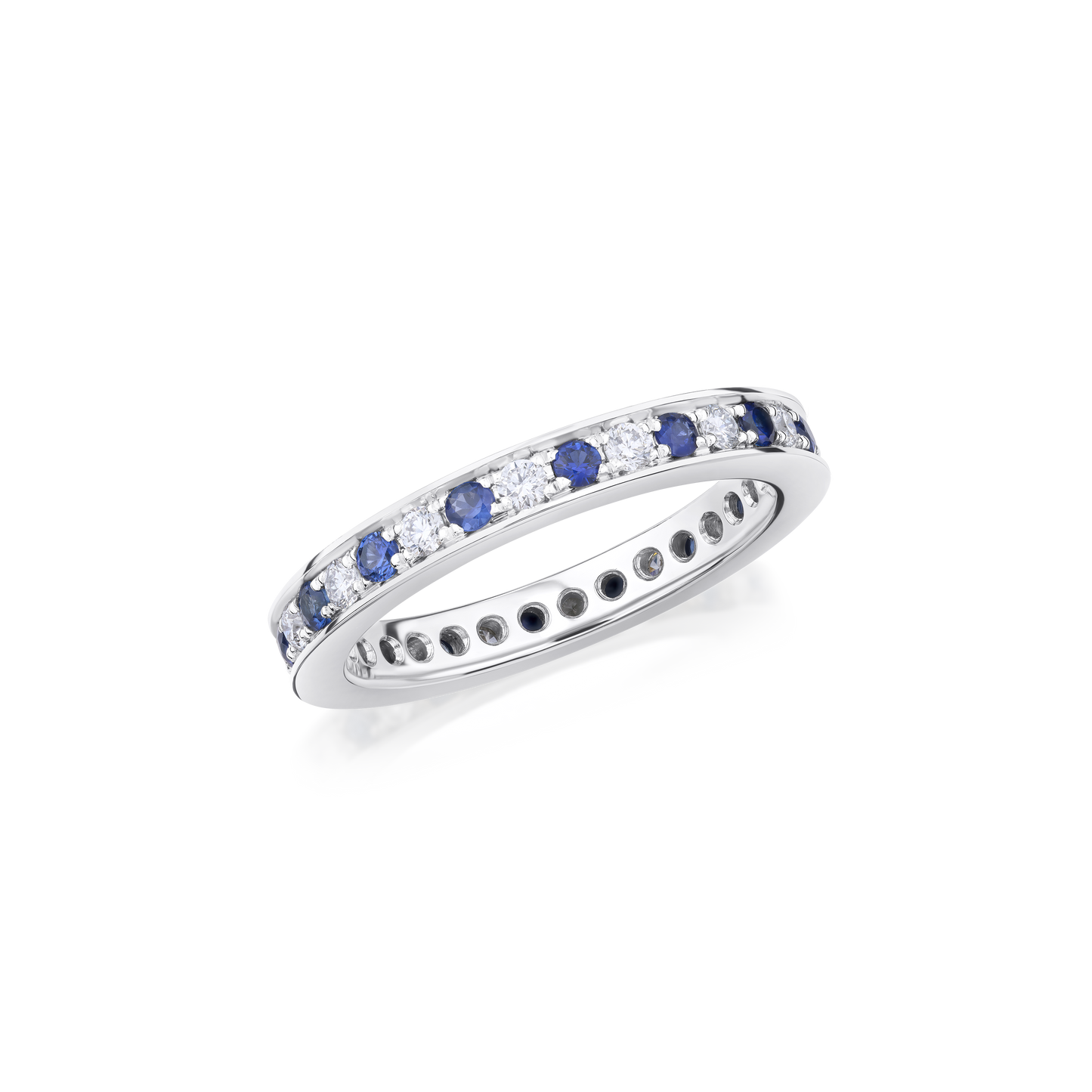 Skyline Collection Sapphire and Diamond Ring 2.5mm