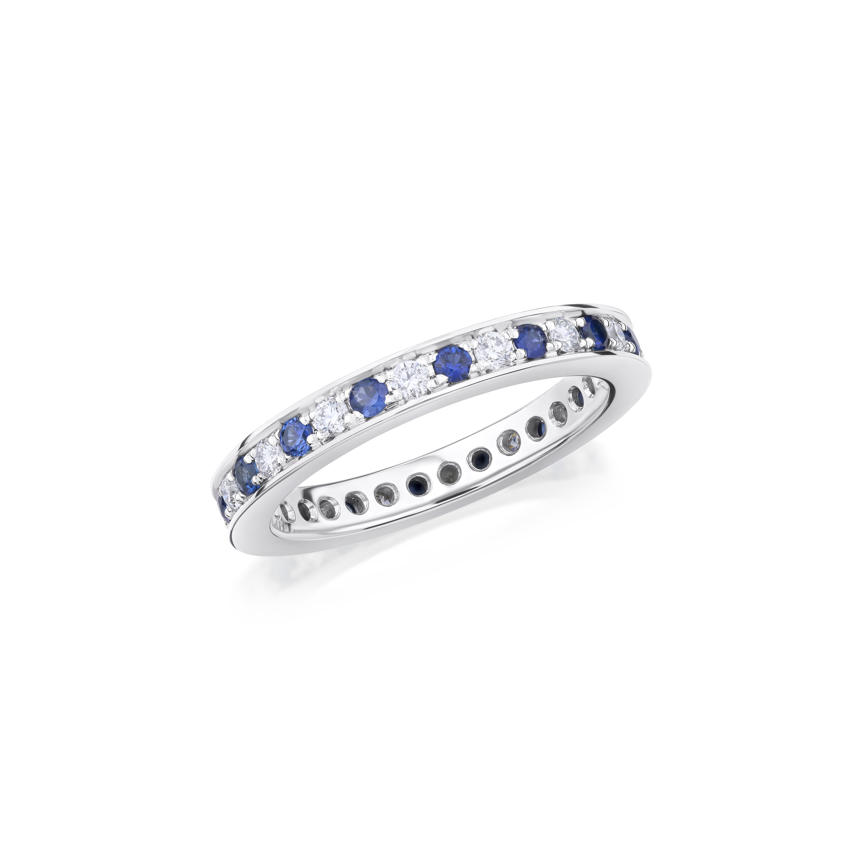 Skyline Collection Sapphire and Diamond Ring 2.5mm