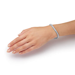 17.13cts Princess Cut Diamond Line Bracelet