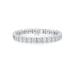 21.06cts Oval Cut Diamond Line Bracelet in Platinum