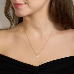 Trefoil Collection 0.33ct Round Brilliant Cut Diamond Pendant
