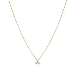 Trefoil Collection 0.33ct Round Brilliant Cut Diamond Pendant