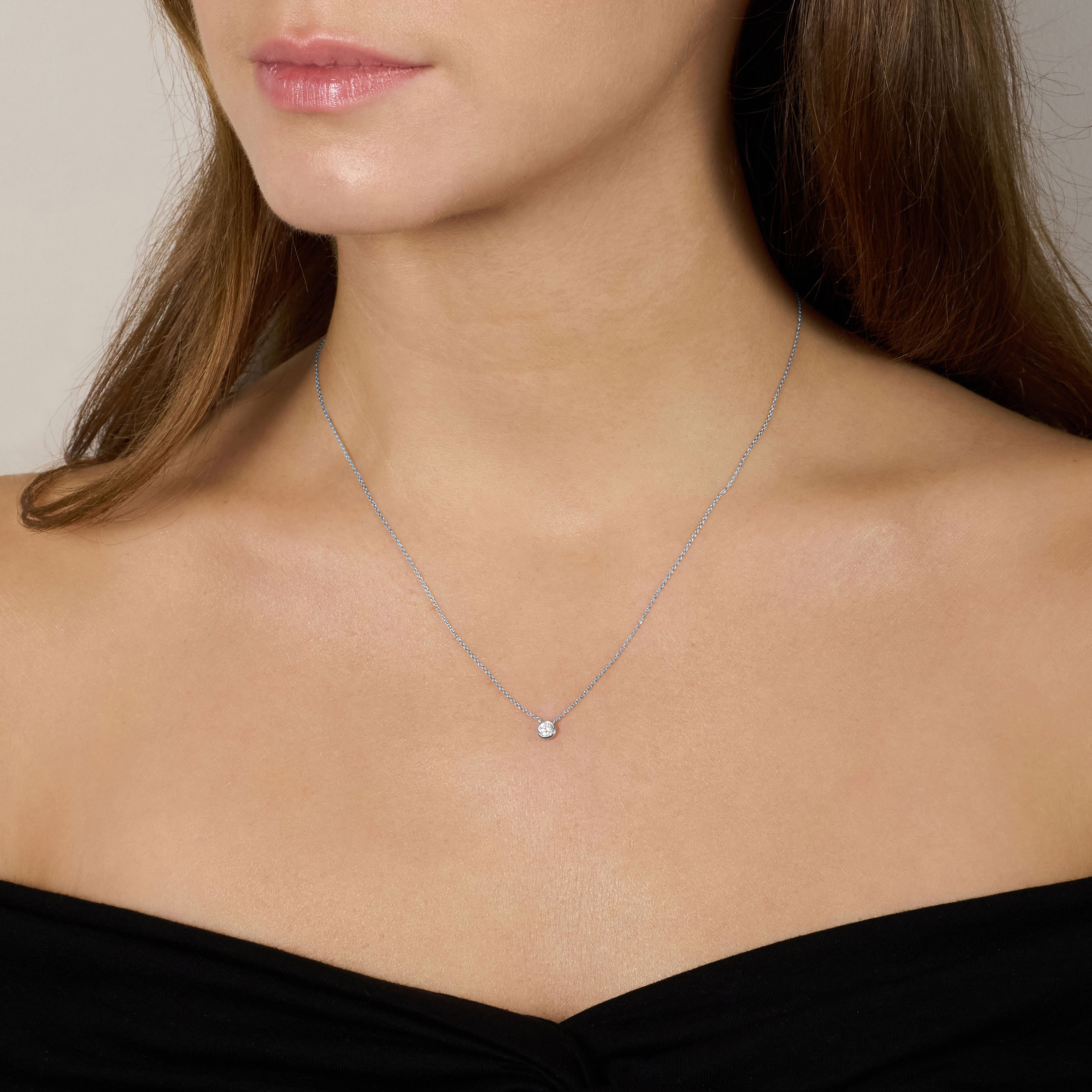 0.20ct Spectacle Set Diamond Pendant