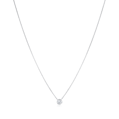 0.20ct Spectacle Set Diamond Platinum Pendant