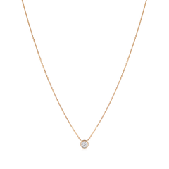 0.20ct Spectacle Set Diamond 18ct Rose Gold Pendant