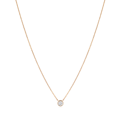 0.20ct Spectacle Set Diamond 18ct Rose Gold Pendant