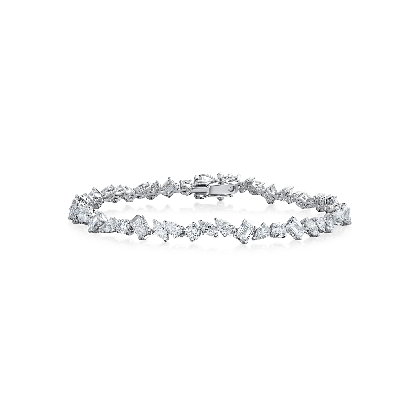 8cts Mixed Cut Diamond Line Bracelet