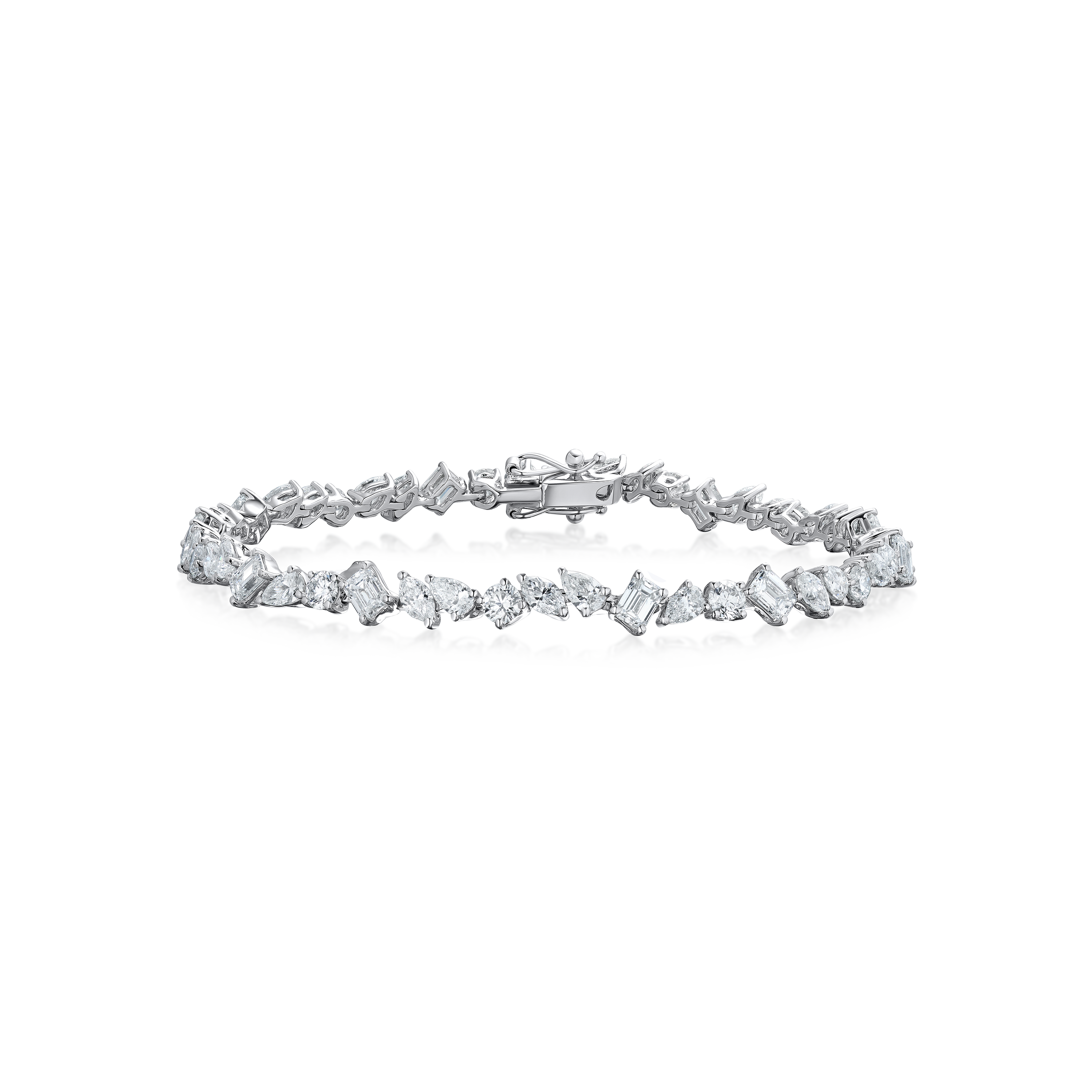 8cts Mixed Cut Diamond Line Bracelet