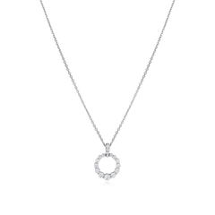 0.55ct Diamond Circle Pendant