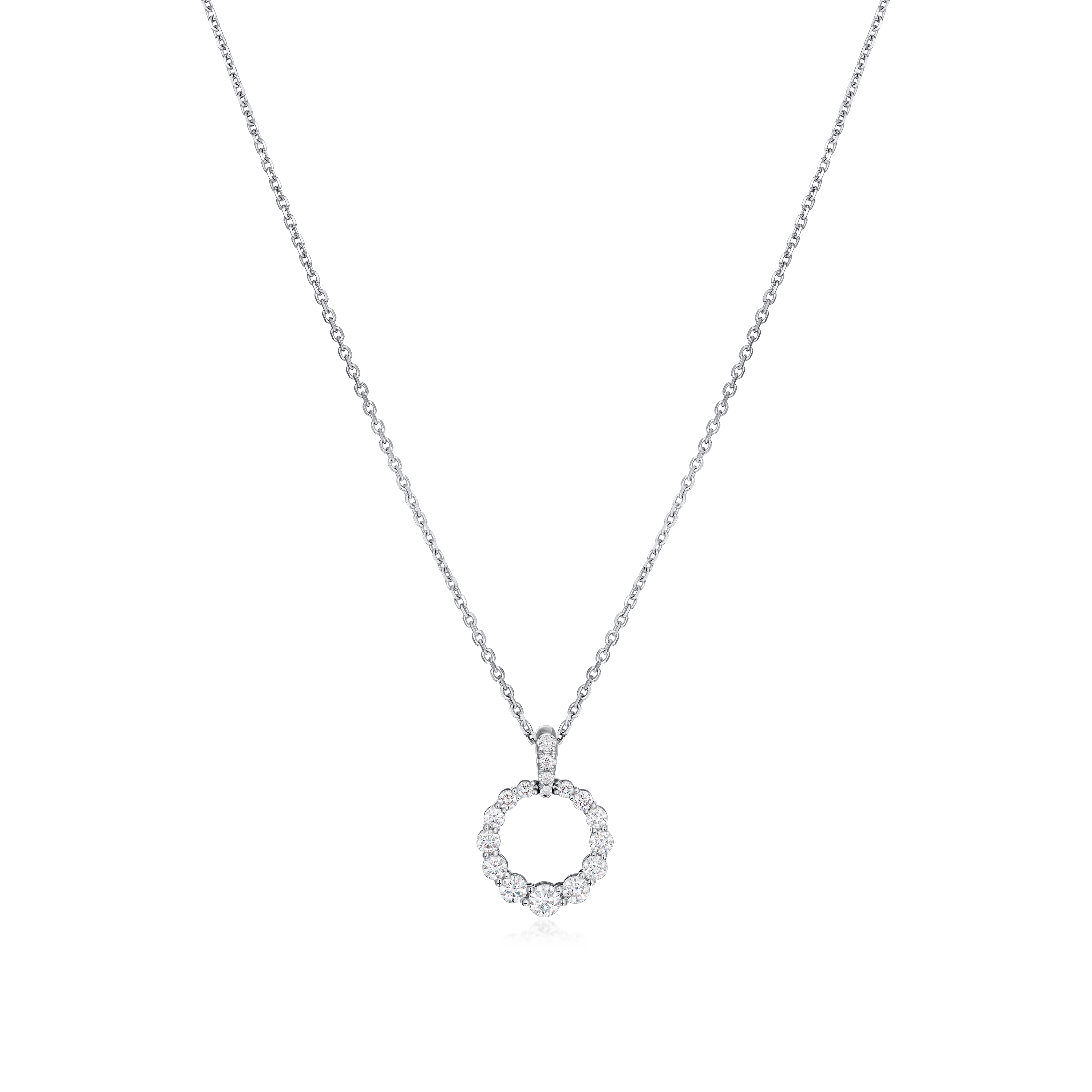 0.55ct Diamond Circle Pendant