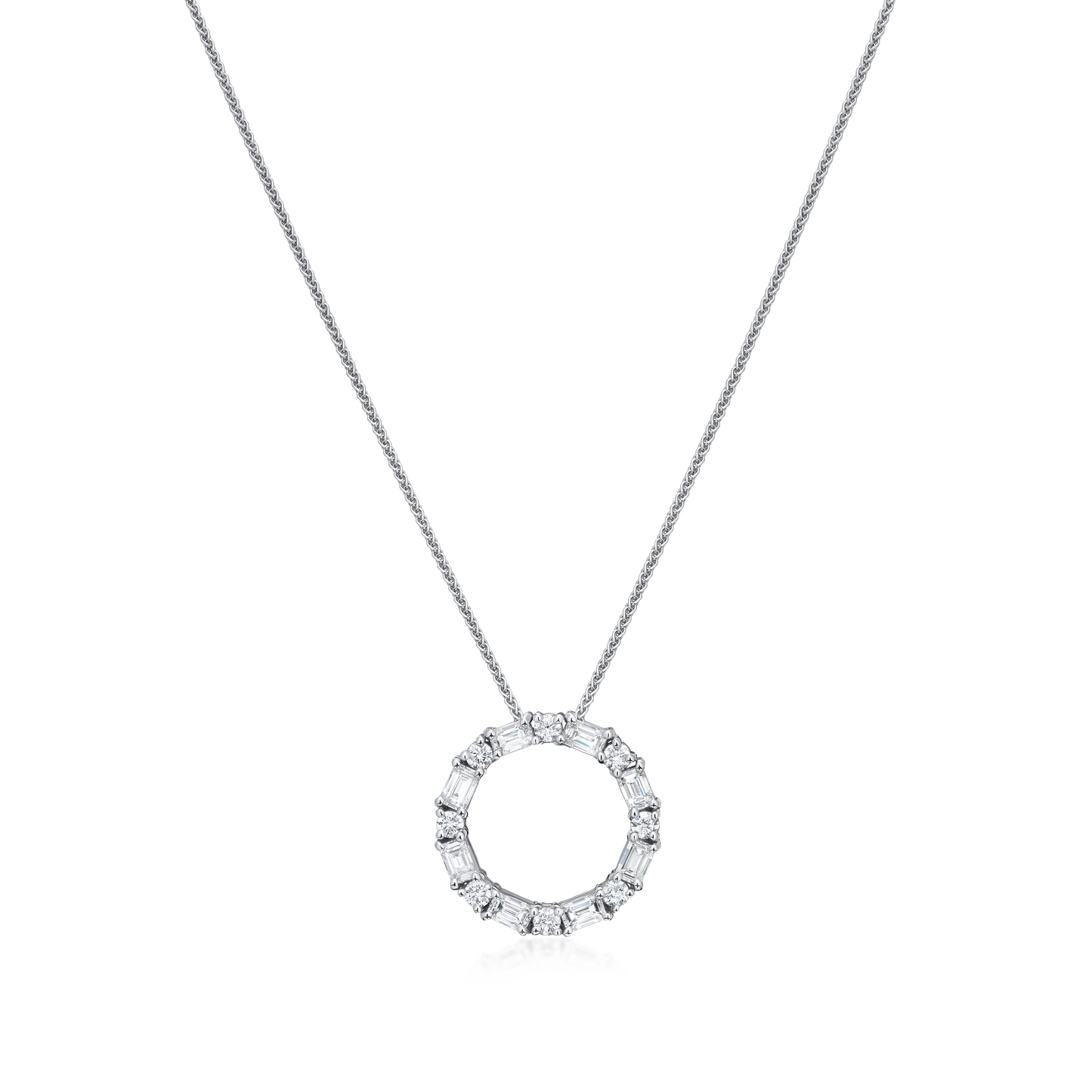 2.20cts Diamond Circle Pendant